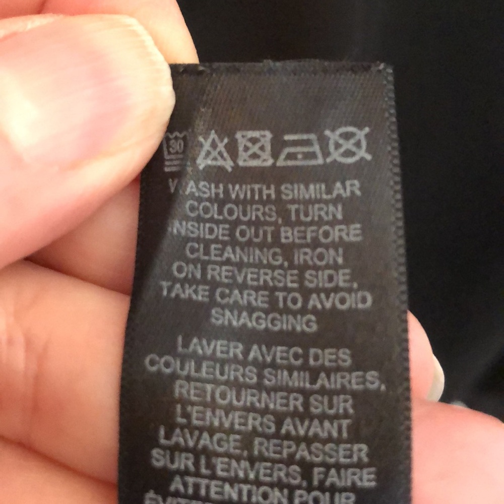 ASOS Black Top Blouse Sz 0 - Picture 8 of 8